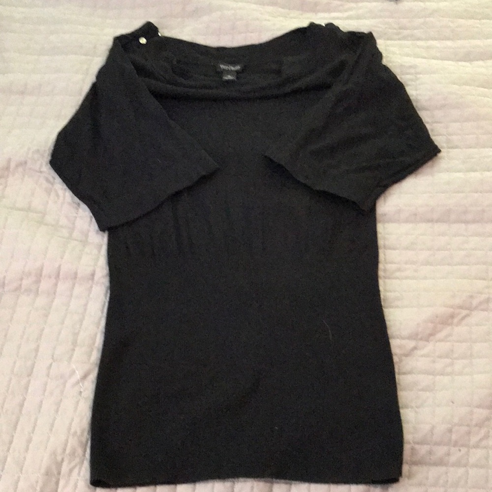WHBM black sweater dress size M